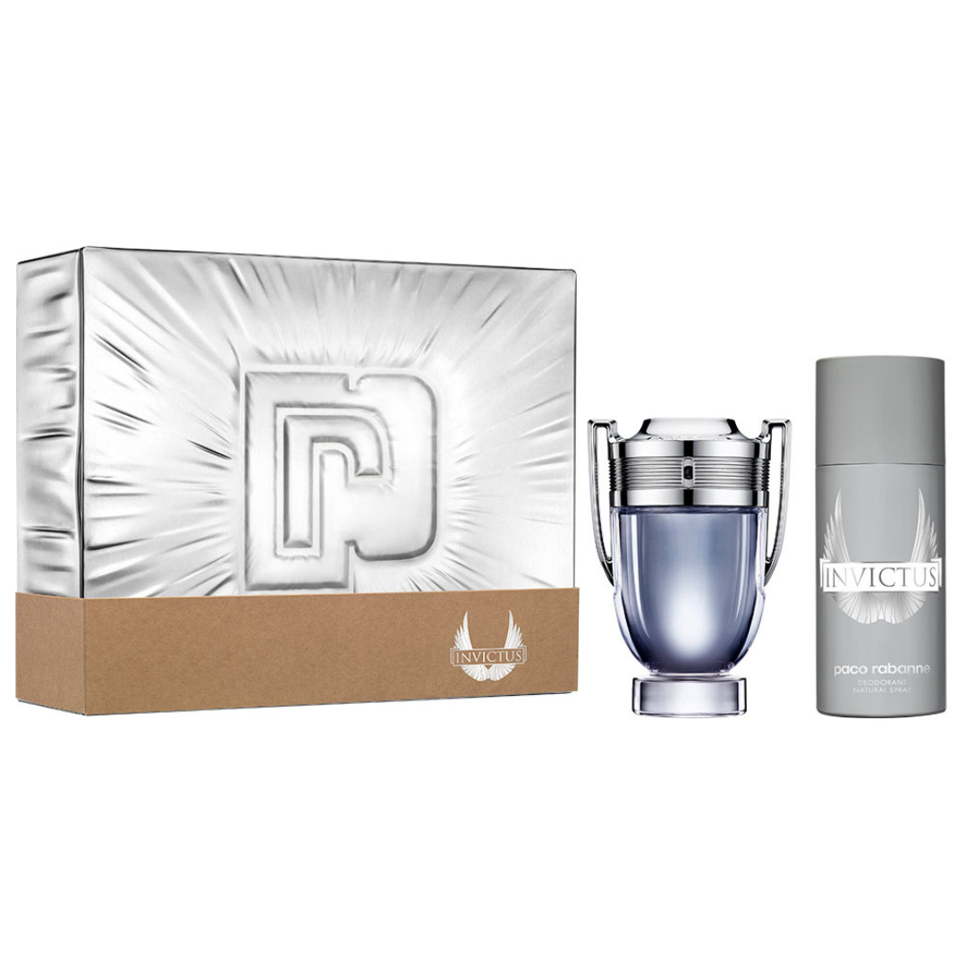 PACO RABANNE INVICTUS 100ML+75ML DEODORANT STICK SET