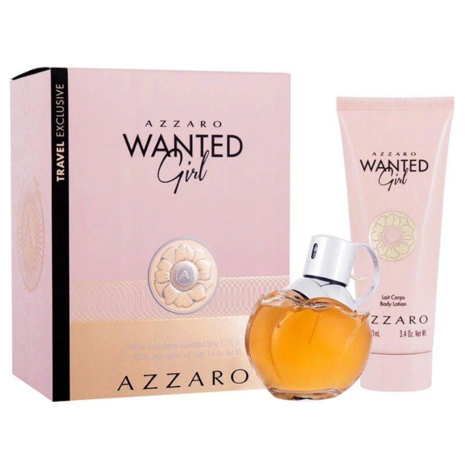 AZZARO WANTED GIRL 80ML+100ML BODY LOTION SET